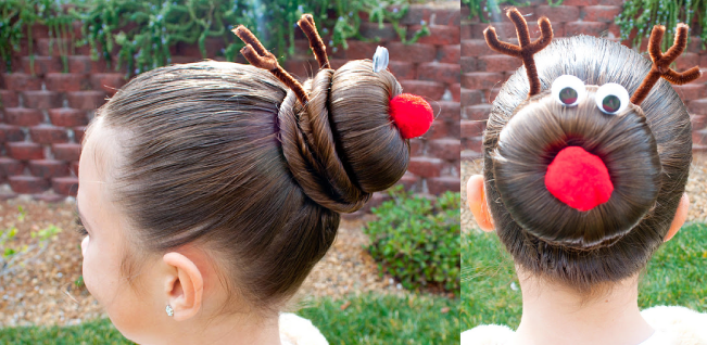 24 Easy Christmas Hairstyles For Girls Article By Mariawriter11