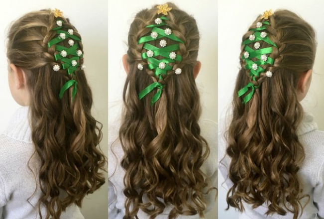 24 Easy Christmas Hairstyles For Girls (One For Each Day Of Advent)