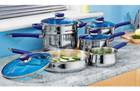 Morphy Richards Five Piece Blue Stainless Steel Pan Set &pound;19.99 Free Steamer @ Argos