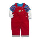 Blue Zoo Red Cord Dungaree Set &pound;6.96 @ Debenhams