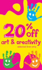 20% Off Art &amp; Creativity @ ELC
