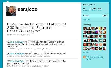 Celebaby: Sara Cox A Mum Again! Celebaby: Sara Cox A Mum Again!