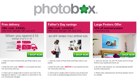 Father's Day Deals @ Photobox