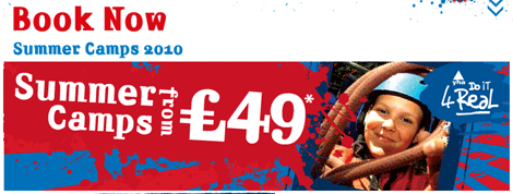5 Night Summer Camp For 10-19 Year Olds &pound;49