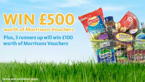 Free Competitions: Win £500 To Spend In Morrisons Free Competitions: Win £500 To Spend In Morrisons