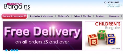 Books Direct Bargains: Free Gift On Orders Over &pound;5 