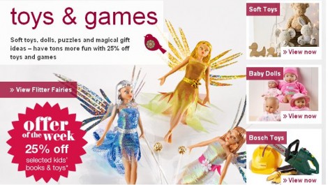 M&amp;S Toys And Games: 25% Off