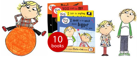 10 Charlie And Lola Books In A Rucksack &pound;9.99 @ The Book People