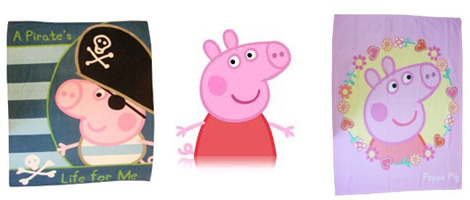 Peppa Pig and George Fleece Blankets @ Amazon