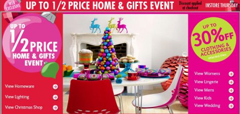 Up To 50% Off And Free Delivery @ BHS