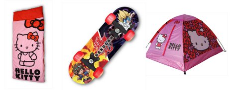 Hello Kitty Sleeping Bag And Tent And Bakugan Satchel Skateboard Review Hello Kitty Sleeping Bag And Tent And Bakugan Satchel Skateboard Review
