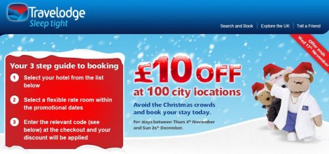 Travelodge Discount Code 2010: &pound;10 Off