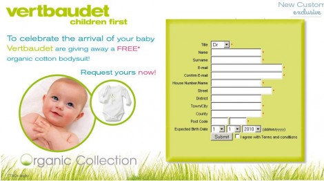Baby Freebie: Organic Cotton Bodysuit From Vertbaudet Baby Freebie: Organic Cotton Bodysuit From Vertbaudet