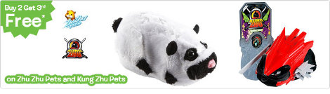Zhu Zhu Pets And Kung Zhu Pets 3 For 2 @ Toys R Us