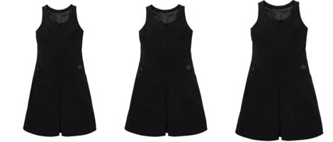 Girls School Uniform Black Pinafore &pound;2.16 at Debenhams