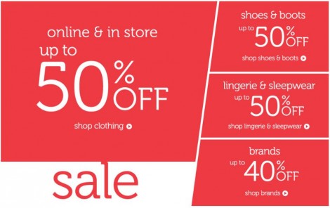 Up To 50% Off Sale @ Evans