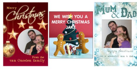 Personalised Christmas Cards 89p @ FunkyPigeon
