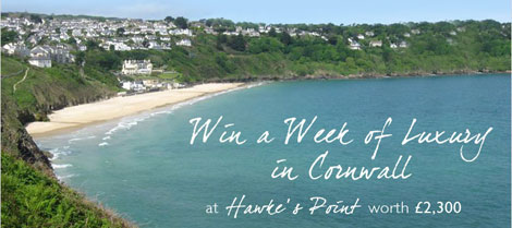 Free Competitions: Win A Penthouse Break at Hawkes Point Cornwall 