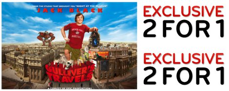 Gulliver's Travels 2-for-1 Tickets @ The Vue