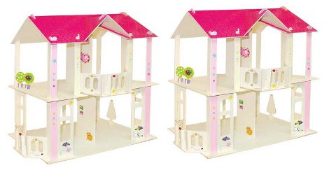 Paint-Your-Own Dolls House &pound;7.50 (Including Delivery) @ Hawkins Bazaar