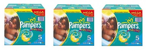 2 X Pampers Baby-Dry Mega Pack Nappies &pound;26 @ Boots