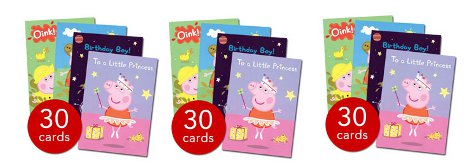 Peppa Pig Greeting Cards &pound;4.99 @ The Book People