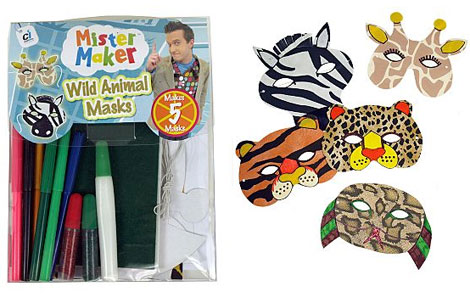Mister Maker Wild Animal Masks &pound;2.80 @ House Of Fraser
