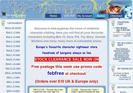 Kids-Pyjamas Online Promotional Code: Free Delivery Kids-Pyjamas Online Promotional Code: Free Delivery