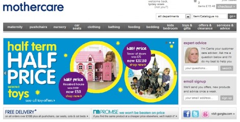 Mothercare Online Promotional Code: 10% Off