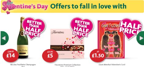 Half Price Valentine's Gifts @ Morrisons