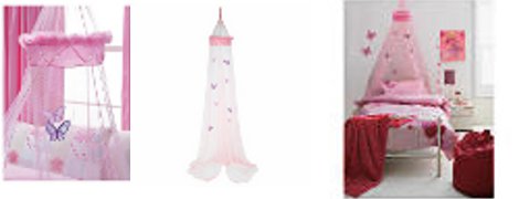 Pink Fluffy Bed Canopy &pound;10.21 @ Tesco