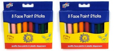 Galt 8 Face Paint Sticks &pound;1.89 @ Amazon