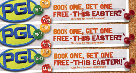Activity Holidays For Children Easter BOGOF @ PGL Holidays