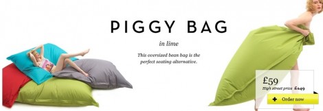 Piggy Bag Beanbag £59 @ Made.com Piggy Bag Beanbag £59 @ Made.com