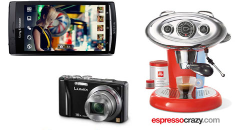 Free Competitions: Win A Sony Ericsson Experia, Espresso Machine or Panasonic Lumix Digital Camera
