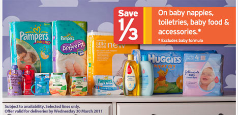 Sainsburys Baby Event - 1/3 Off Baby Essentials Sainsburys Baby Event - 1/3 Off Baby Essentials