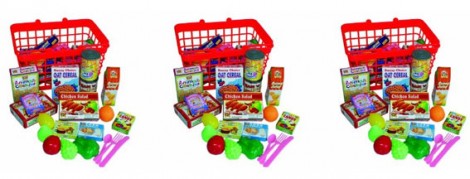 Toy Shopping Basket With Play Food Toy Shopping Basket With Play Food