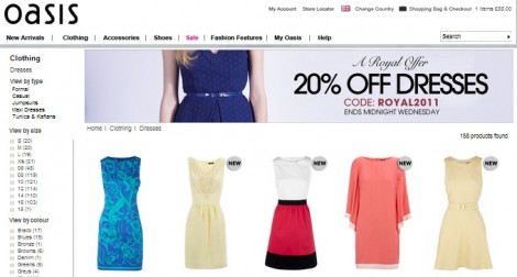 Oasis Promotional Code: 20% Off And Free Delivery