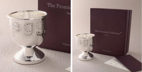 Silver Plated The Promise Collection Egg Cup Made With Crystalized Swarovski Elements &pound;10 @ Mamas &amp; Papas