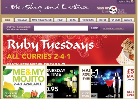 The Slug And Lettuce Coupon: &pound;10 Off &pound;20 Plus Order