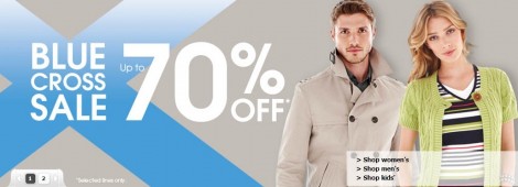 Debenhams Blue Cross Sale 70% Off
