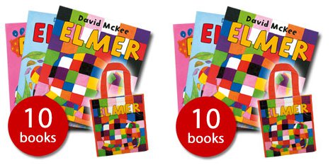 Elmer Picture Book Collection 10 Books &pound;9.99 @ The Book People