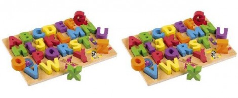 Wooden Alphabet Set &pound;11 @ Amazon