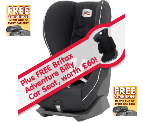 Buy A Britax Prince Car Seat - Get A Britax Adventurer Car Seat FREE @ Kiddicare