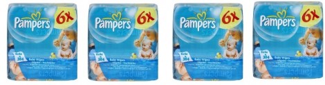 Pampers Sensitive Wipes 9 Packs &pound;3.50 @ ASDA