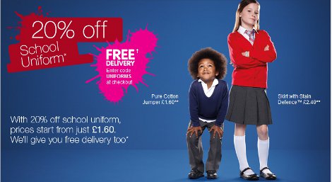 School Uniforms 20% Off @ M&S School Uniforms 20% Off @ M&S