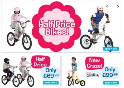 Toys R Us Promotional Code: 20% Off Bikes Toys R Us Promotional Code: 20% Off Bikes