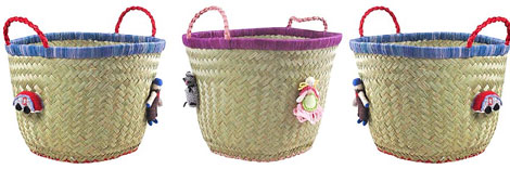 Boys And Girls Raffia Toy Baskets &pound;7.50 @ John Lewis  