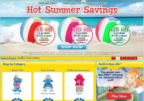 Build-A-Bear Workshop Promotional Codes: £5, £10 Or £15 Off Build-A-Bear Workshop Promotional Codes: £5, £10 Or £15 Off