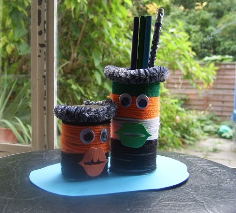 Workshop Wednesday: Make A Funny Face Pencil Holder